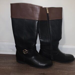 Michael Kors Black and Brown Kids Boots